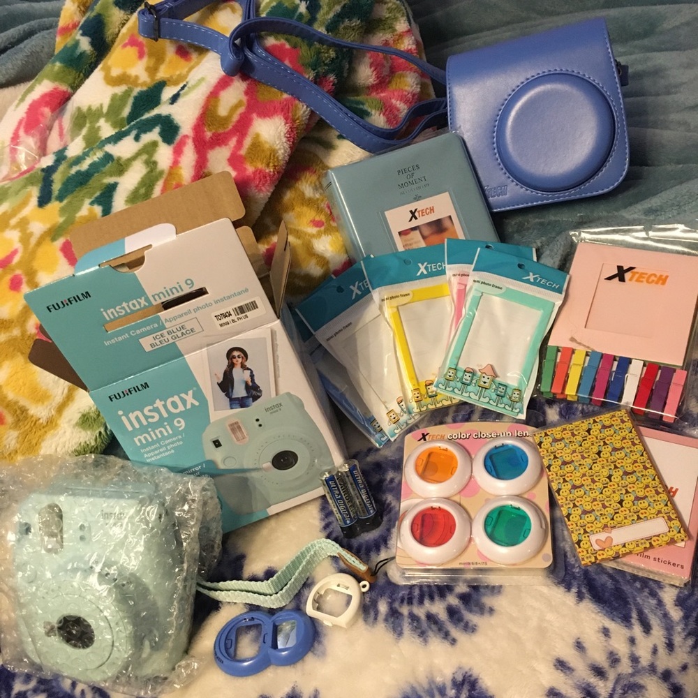 Instax mini 9 ice blue bundle